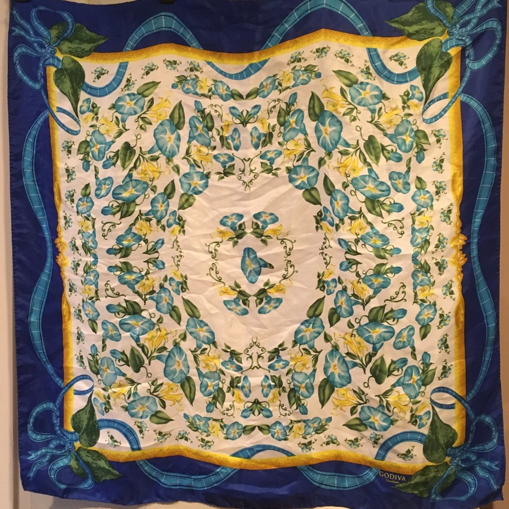 Godiva chocolate brand scarf- satin or silk